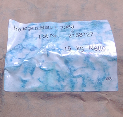 巴斯夫BASF L7080酞菁蓝Heliogen海丽晶L7080
蓝色粉